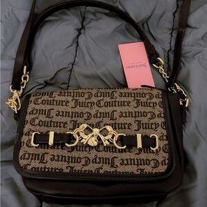 Juicy Couture Black and Gold Crossbody Bag